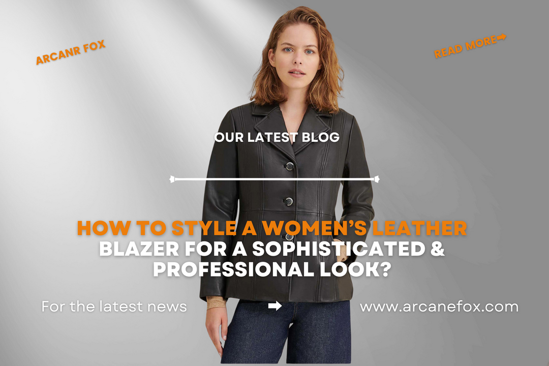 How To Style A Women’s Leather Blazer for A Sophisticated & Professional Look