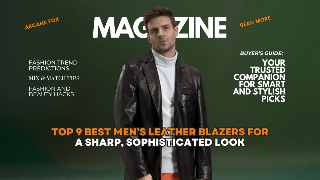 Top 9 Best Men’s Leather Blazers for a Sharp, Sophisticated Look