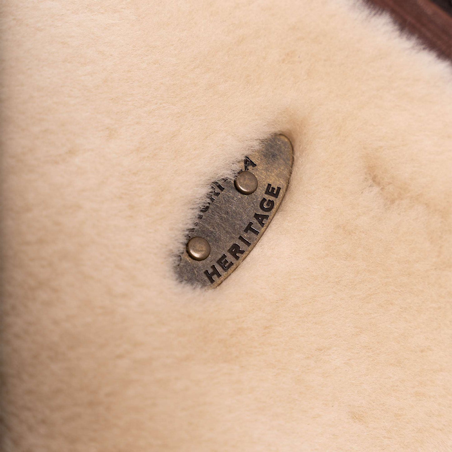 Men's Shearling Leather Vest In Beige With Patch Pockets