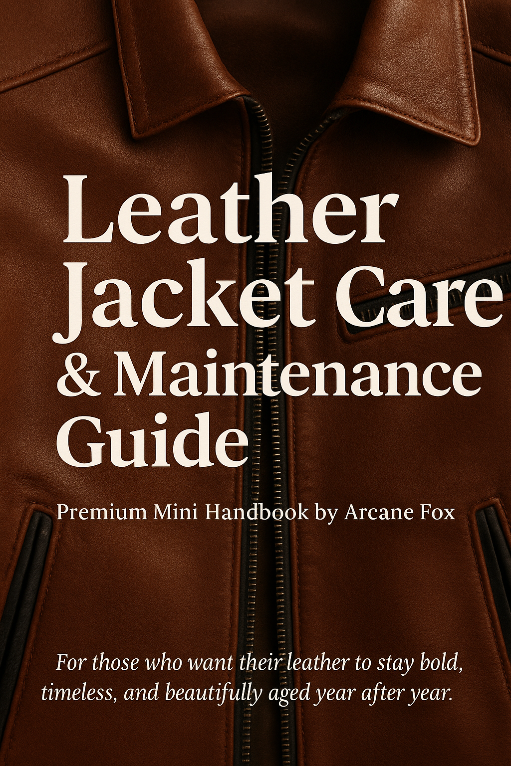 Leather Jacket Care & Maintenance Mini Guide (E-Book)