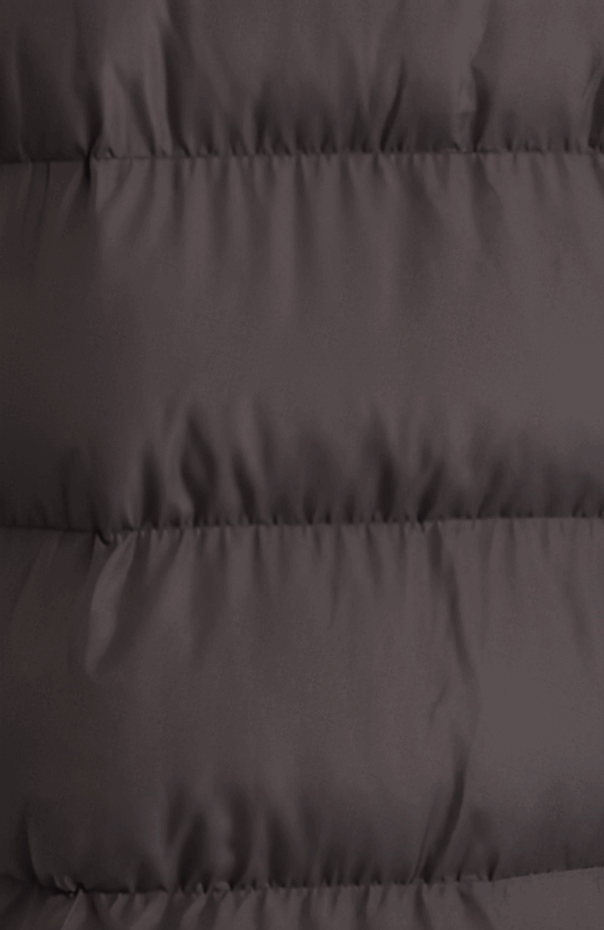 Men's Hooded Trench Puffer Coat In Black