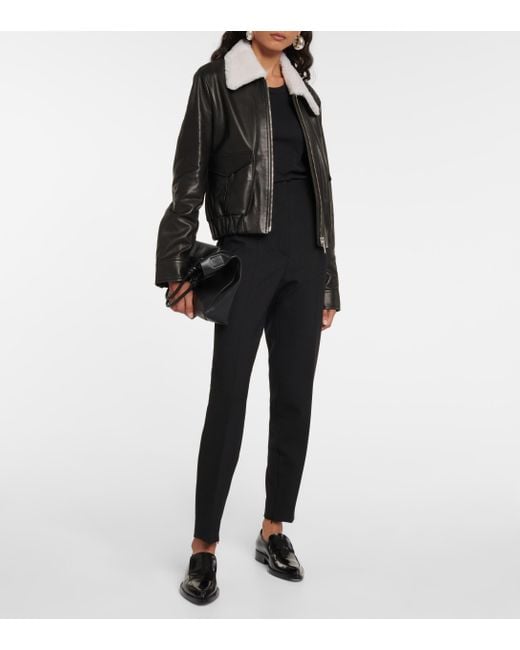 Women's Shearling Jacket in Black