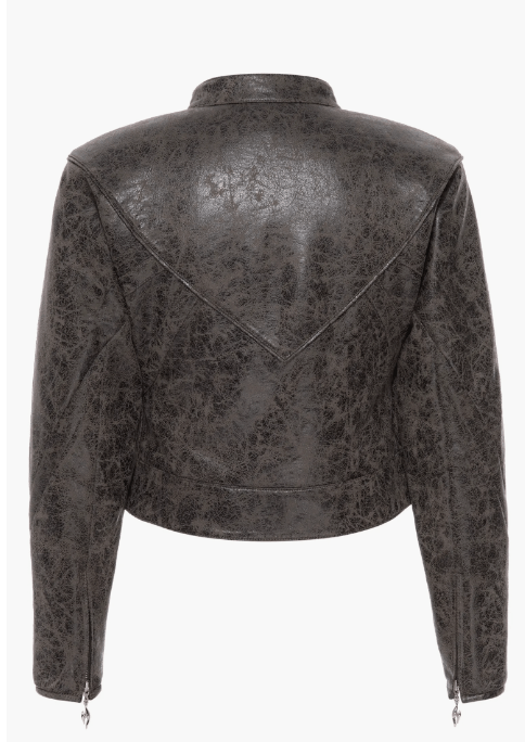 Women's Black Vintage Motorcycle Leather Jacket