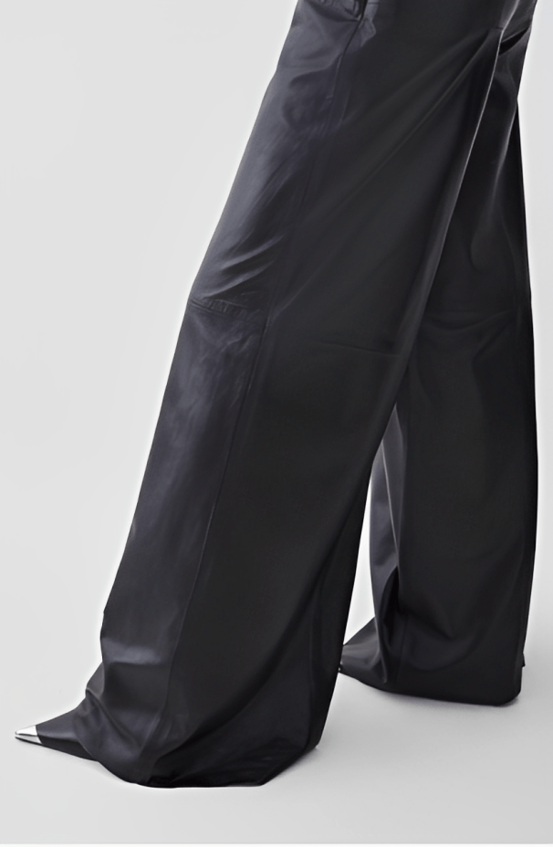 Women's Leather Pant In Black