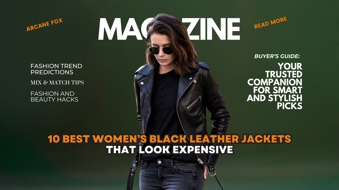 10 Best Women’s Black Leather Jackets That Look Expensive