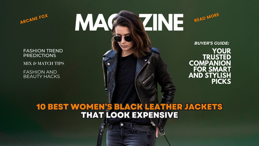 10 Best Women’s Black Leather Jackets That Look Expensive