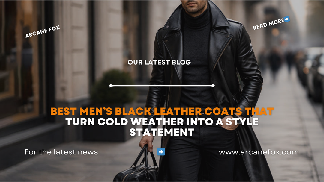 Best Men’s Black Leather Coats That Turn Cold Weather Into a Style Statement