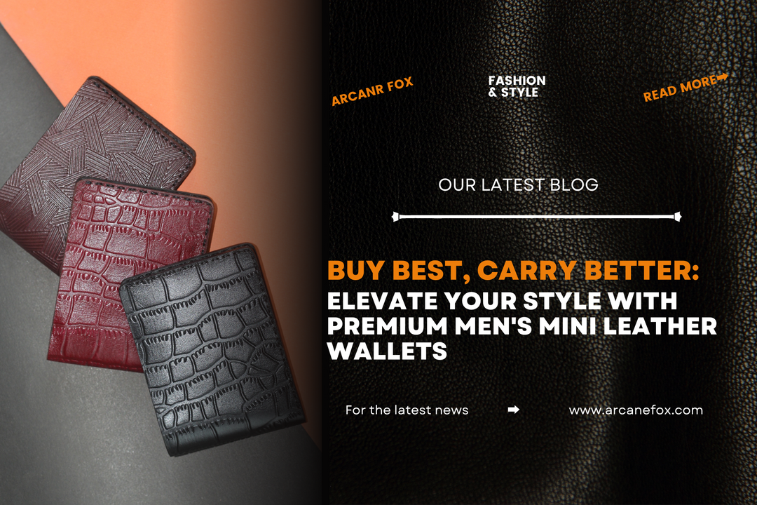 Buy Best, Carry Better: Elevate Your Style with Premium Men's Mini Leather Wallets