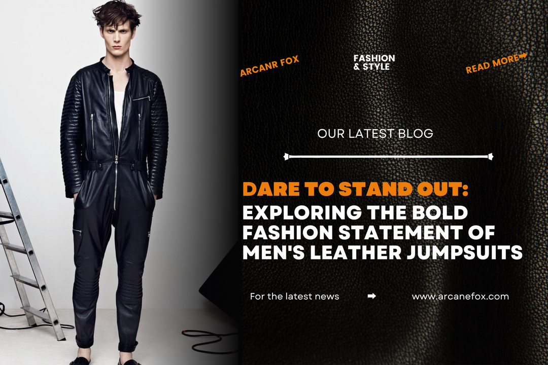 Dare to Stand Out Exploring the Bold Fashion Statement of Men's Leather Jumpsuits