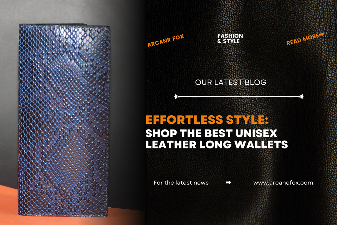 Effortless Style: Shop the Best Unisex Leather Long Wallets - Arcane Fox