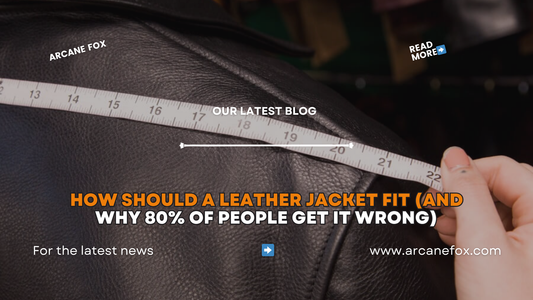 How Should a Leather Jacket Fit (and Why 80% of People Get It Wrong)