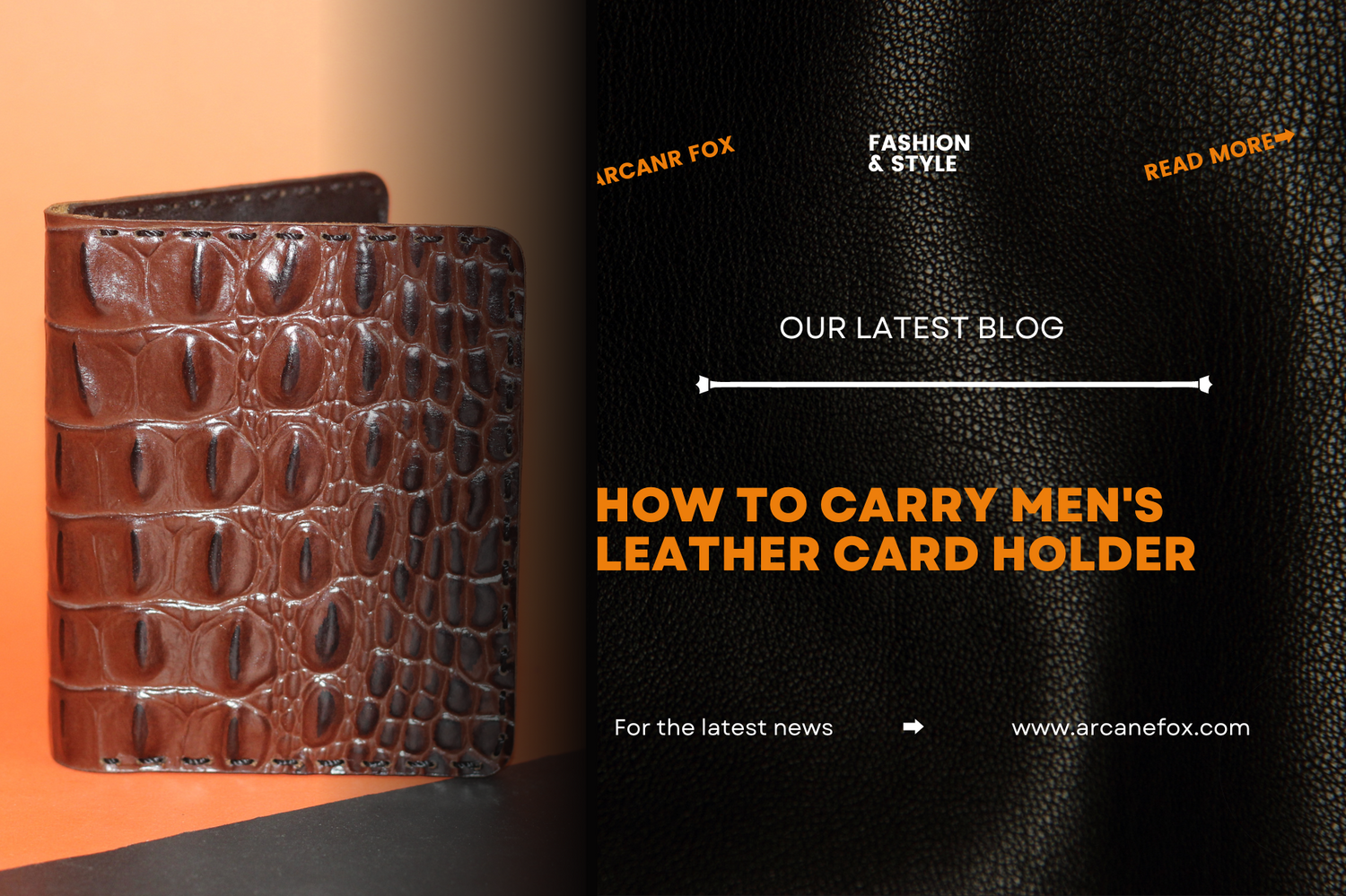 How To Carry Men's Leather Card Holder