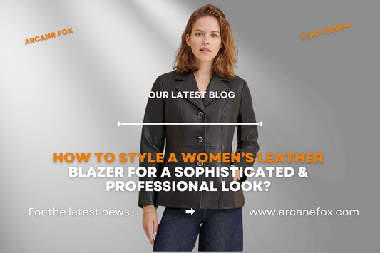 How To Style A Women’s Leather Blazer for A Sophisticated & Professional Look