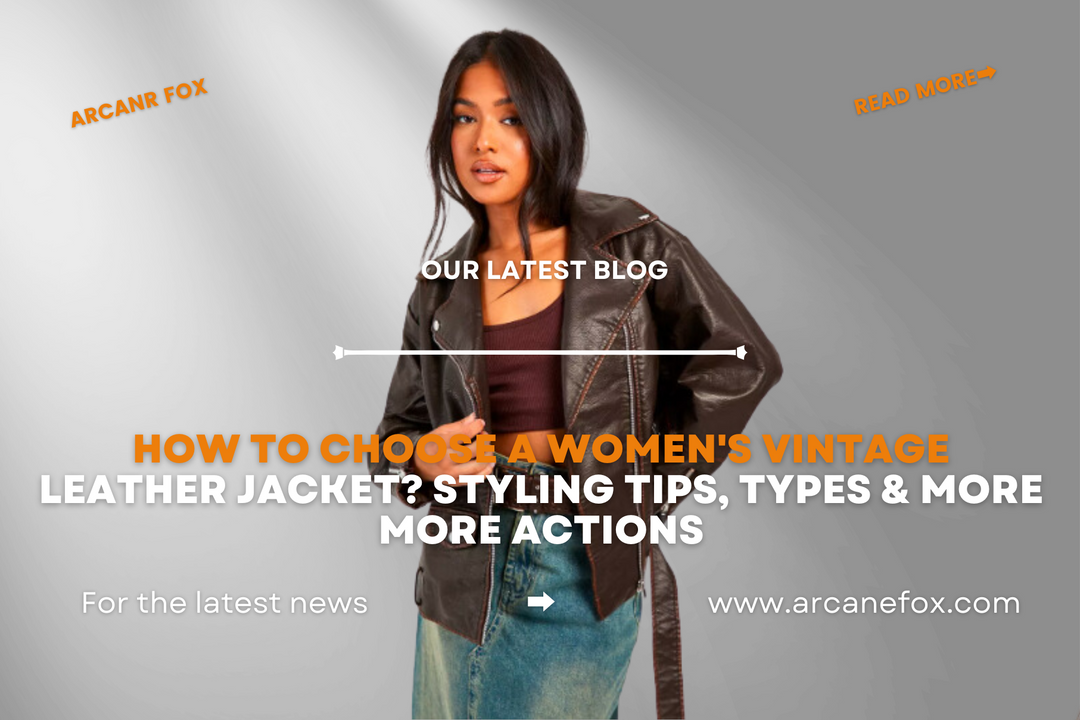 How to Choose A Women's Vintage Leather Jacket Styling Tips, Types & More