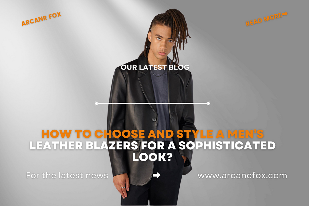How to Choose And Style A Men’s Leather Blazers For A Sophisticated Look