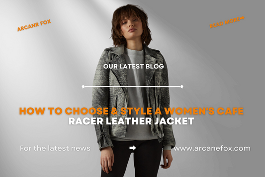 How to Choose & Style A Women's Cafe Racer Leather Jacket