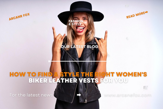 How to Find & Style the Right Women's Biker Leather Vests For You