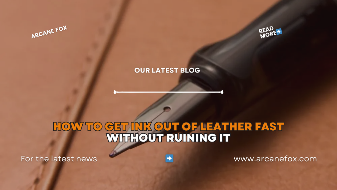 How to Get Ink Out of Leather Fast Without Ruining It