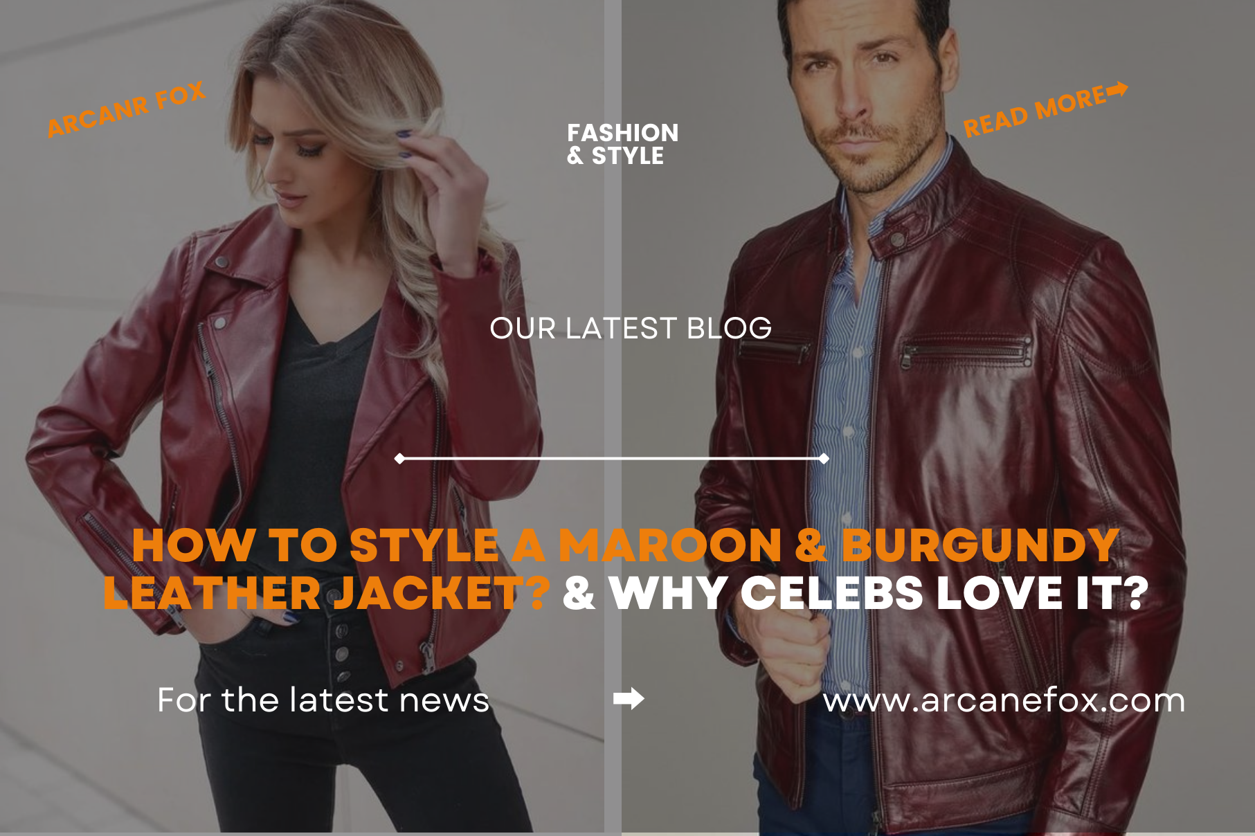 How to Style A Maroon & Burgundy Leather Jacket?