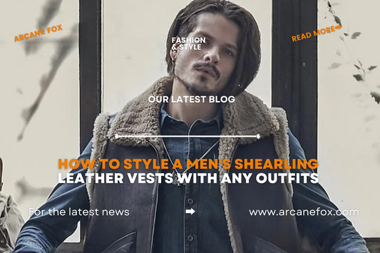 How to Style A Men's Shearling Leather Vests With Any Outfits
