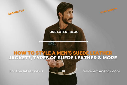 How to Style A Men’s Suede Leather Jacket, Types of Suede Leather & More