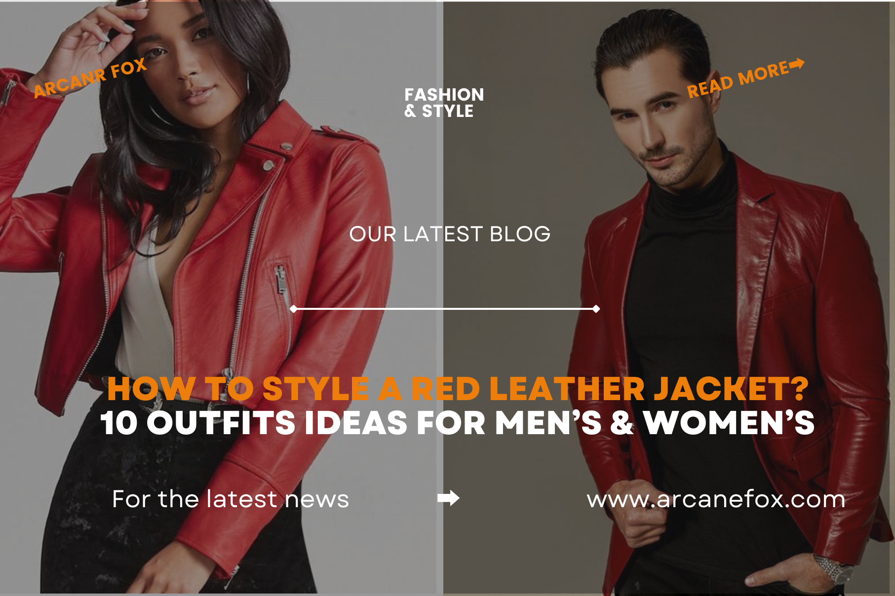 How to Style A Red Leather Jacket? 10 Outfits Ideas for Men’s & Women’s