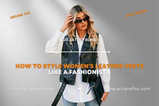 How to Style Women's Leather Vests Like a Fashionista