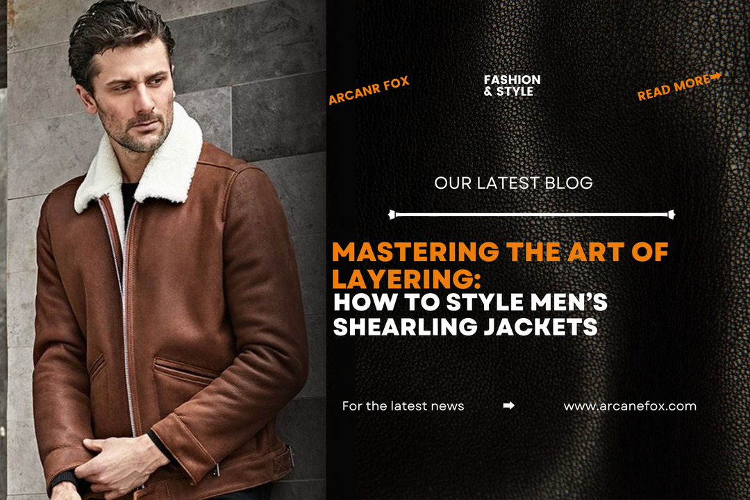 Mastering the Art of Layering: How to Style Men’s Shearling Jackets