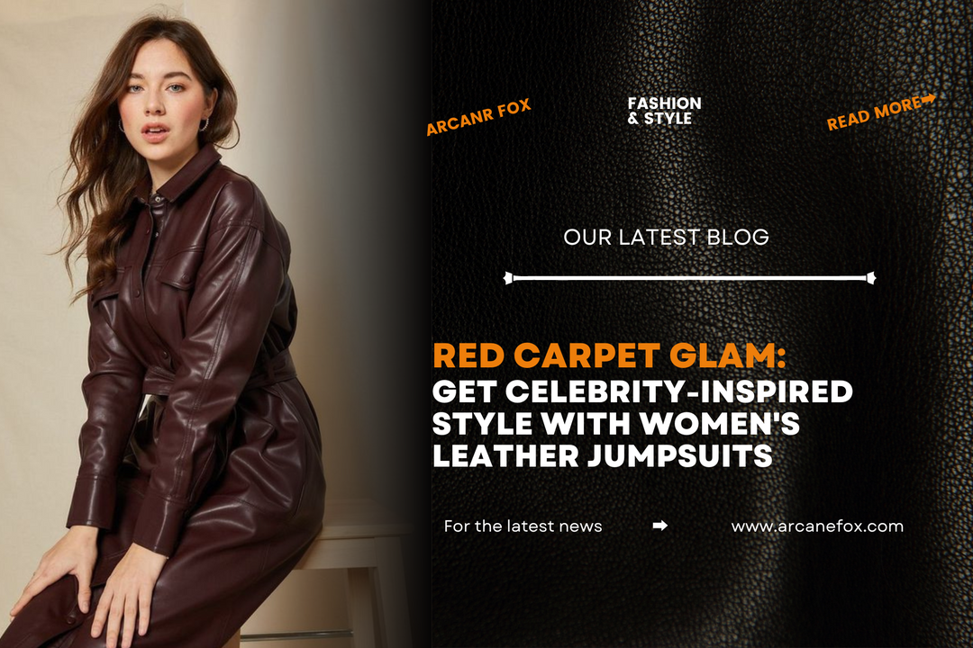 Red Carpet Glam: Get Celebrity-Inspired Style with Women's Leather Jumpsuits