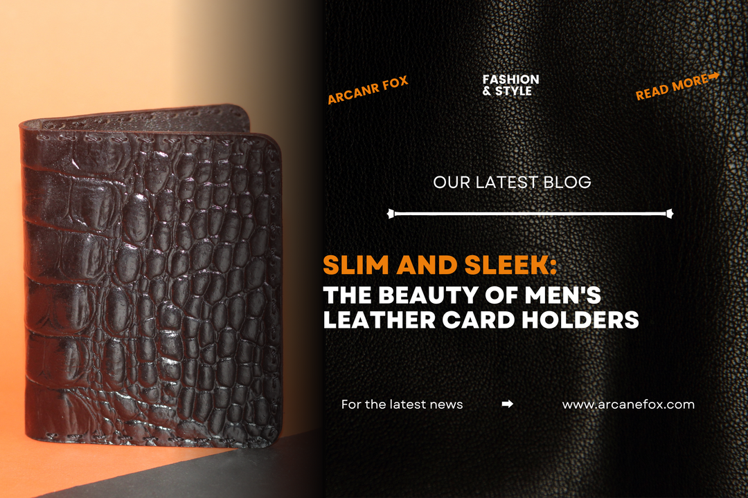 Slim and Sleek: The Beauty of Men's Leather Card Holders - Arcane Fox