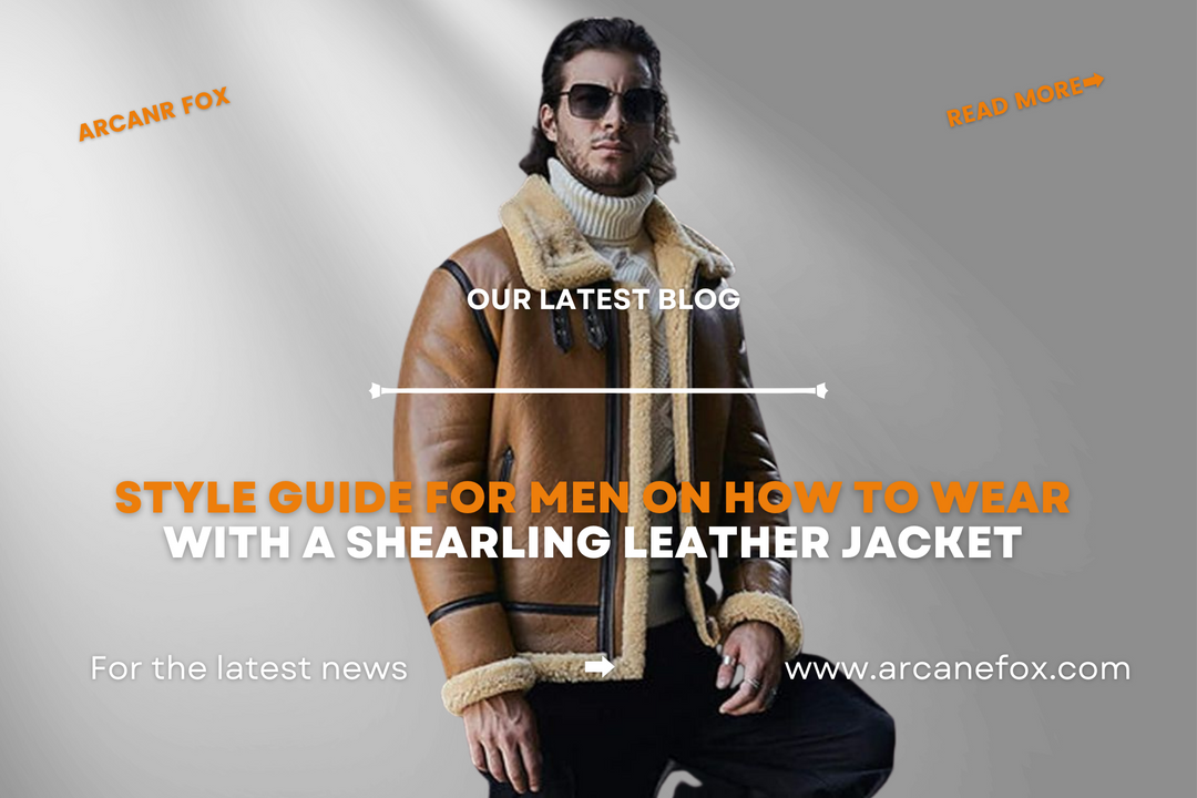 Style Guide For Men on How to Wear with A Shearling Jacket