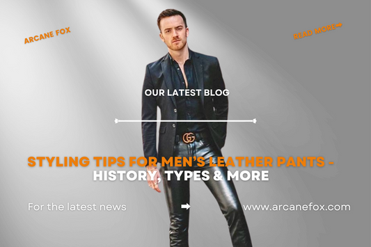 Styling Tips For Men’s Leather Pants - History, Types & More