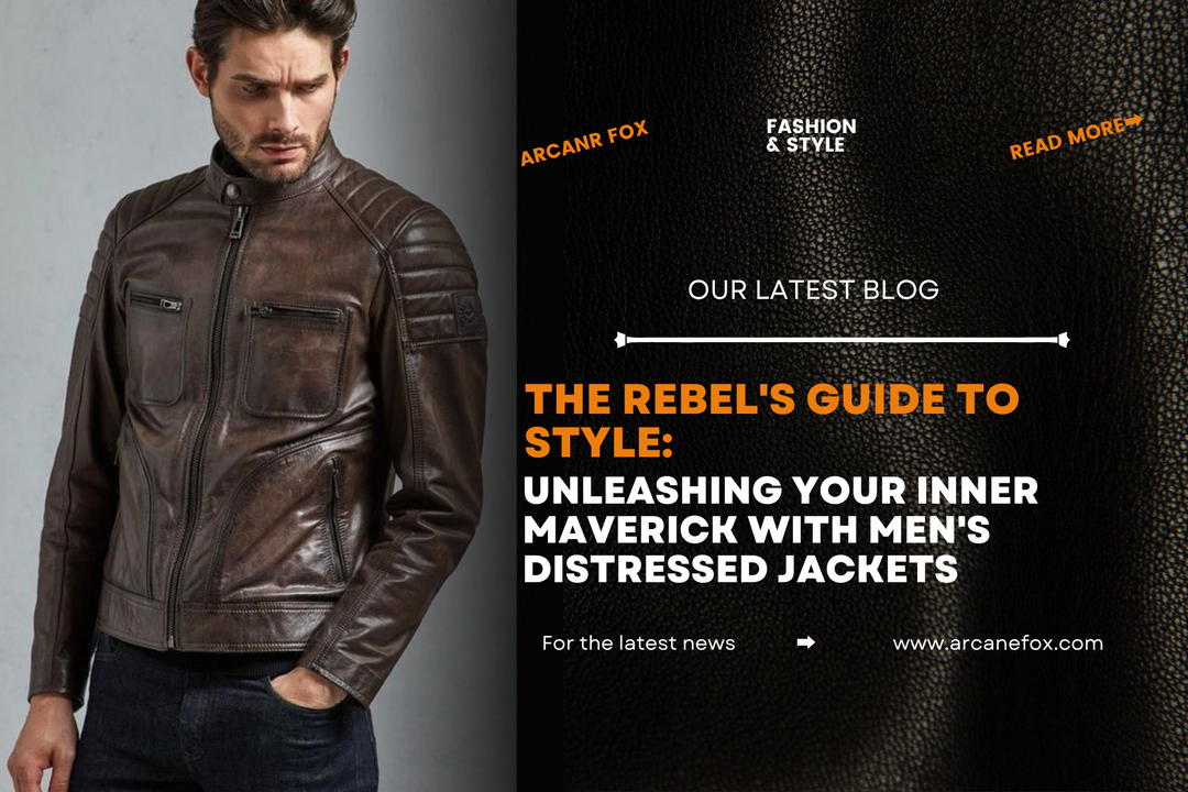 The Rebel's Guide to Style Unleashing Your Inner Maverick with Men's Distressed Jackets