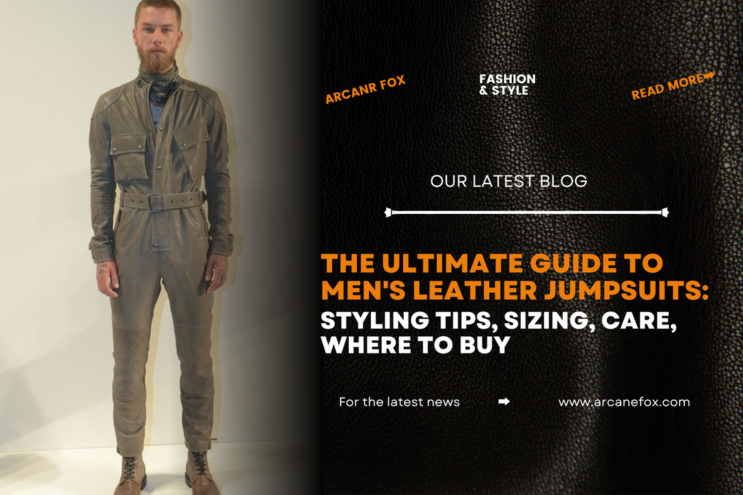The Ultimate Guide to Men's Leather Jumpsuits: Styling Tips, Sizing, Care, Where to Buy