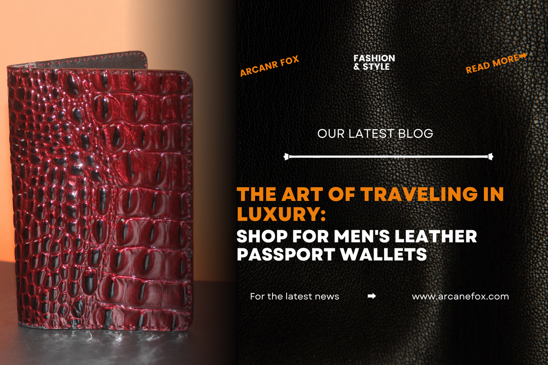 The Art of Traveling in Luxury: Shop for Men's Leather Passport Wallets - Arcane Fox