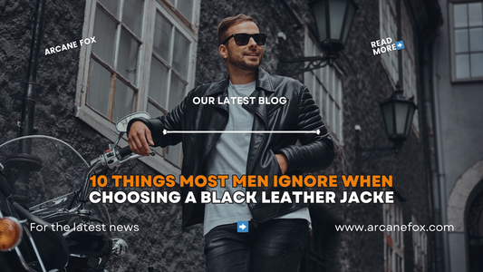10 Things Most Men Ignore When Choosing a Black Leather Jacket