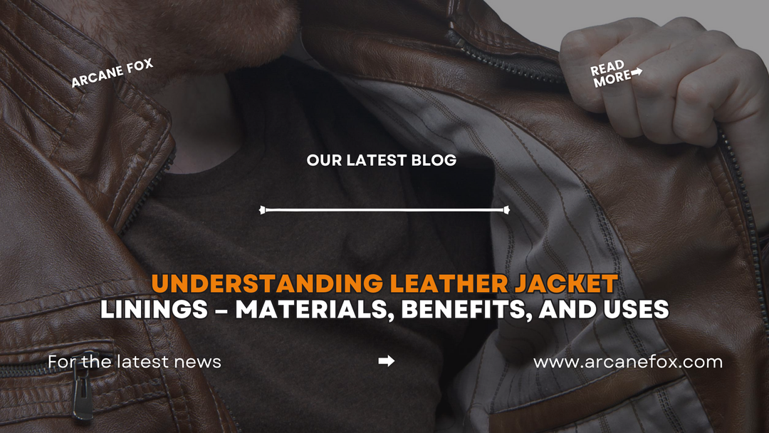 Understanding Leather Jacket Linings – Materials, Benefits, and Uses