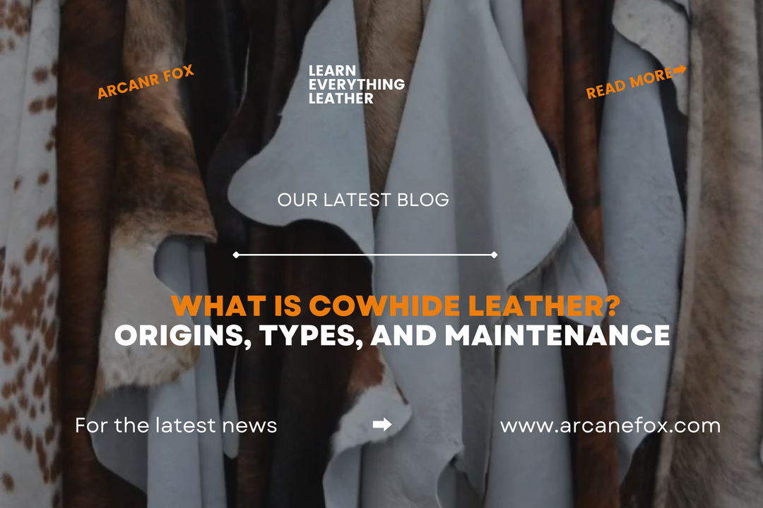 What is Cowhide Leather Origins, Types, and Maintenance