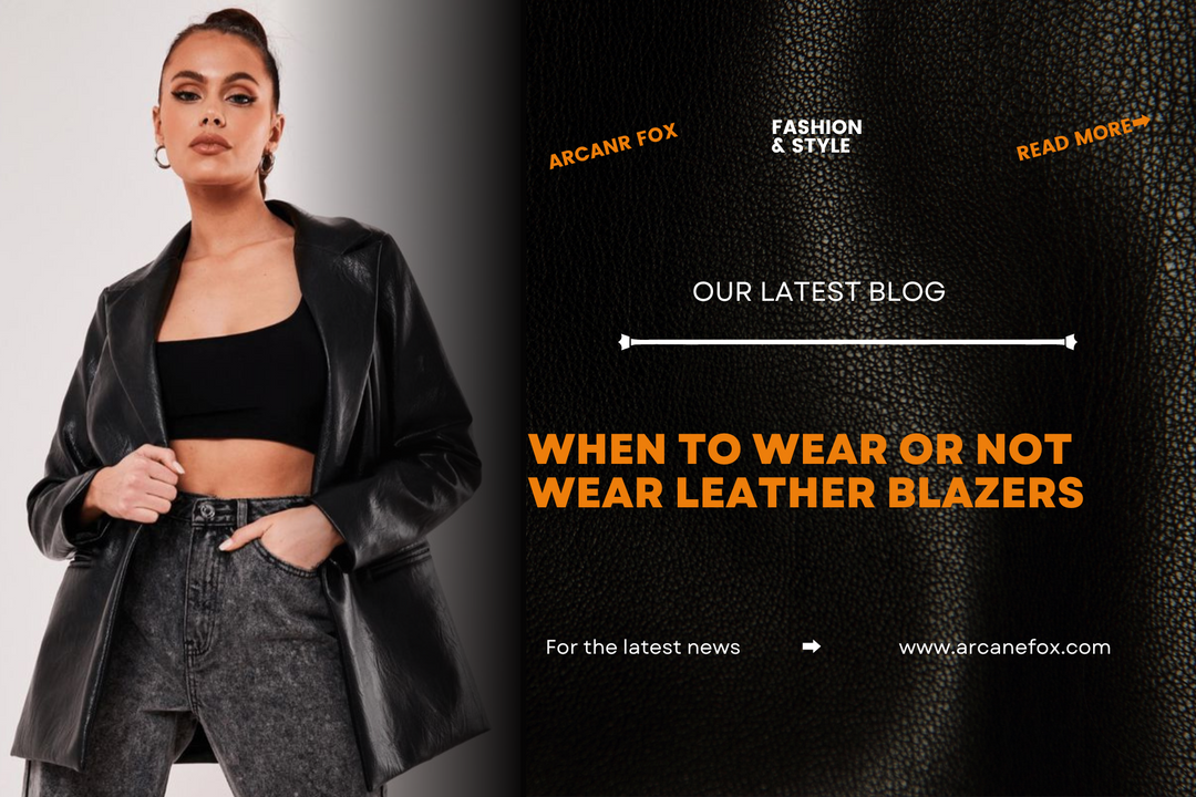 When to Wear or Not Wear Leather Blazers - Arcane Fox