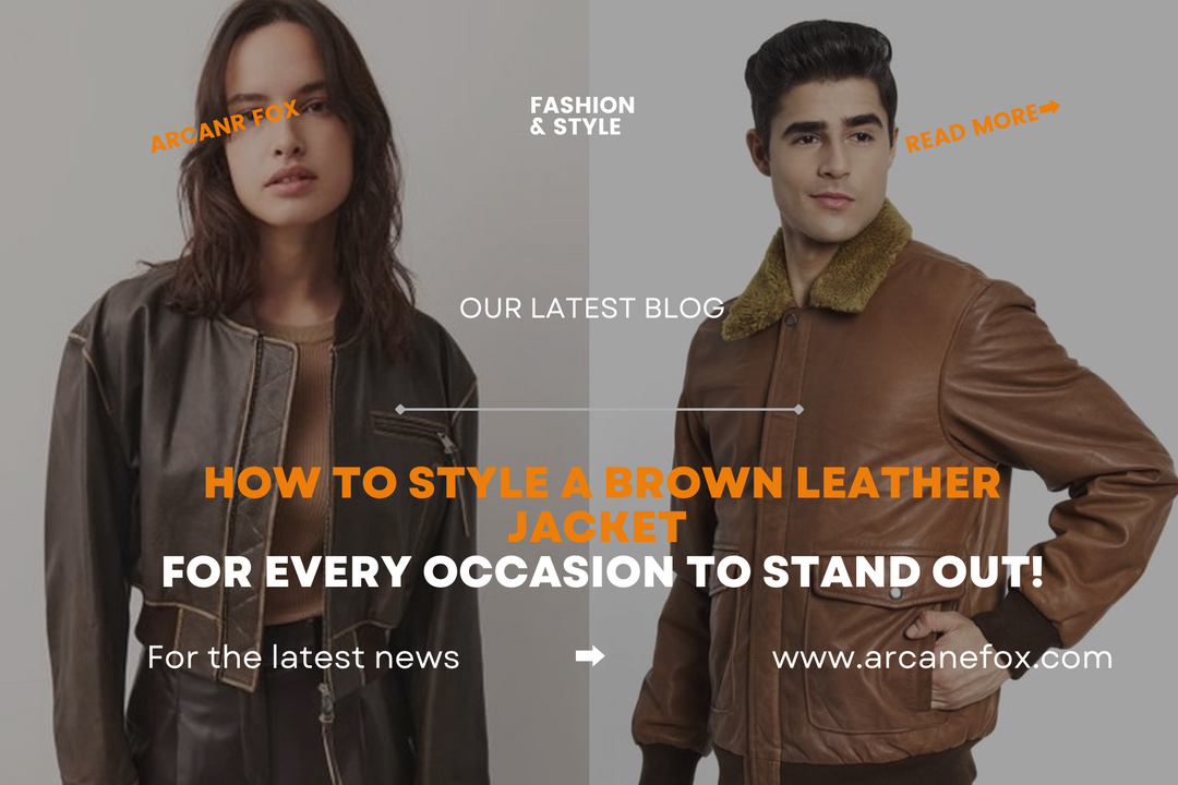 How to style a brown leather jacket for every occasion to stand out!
