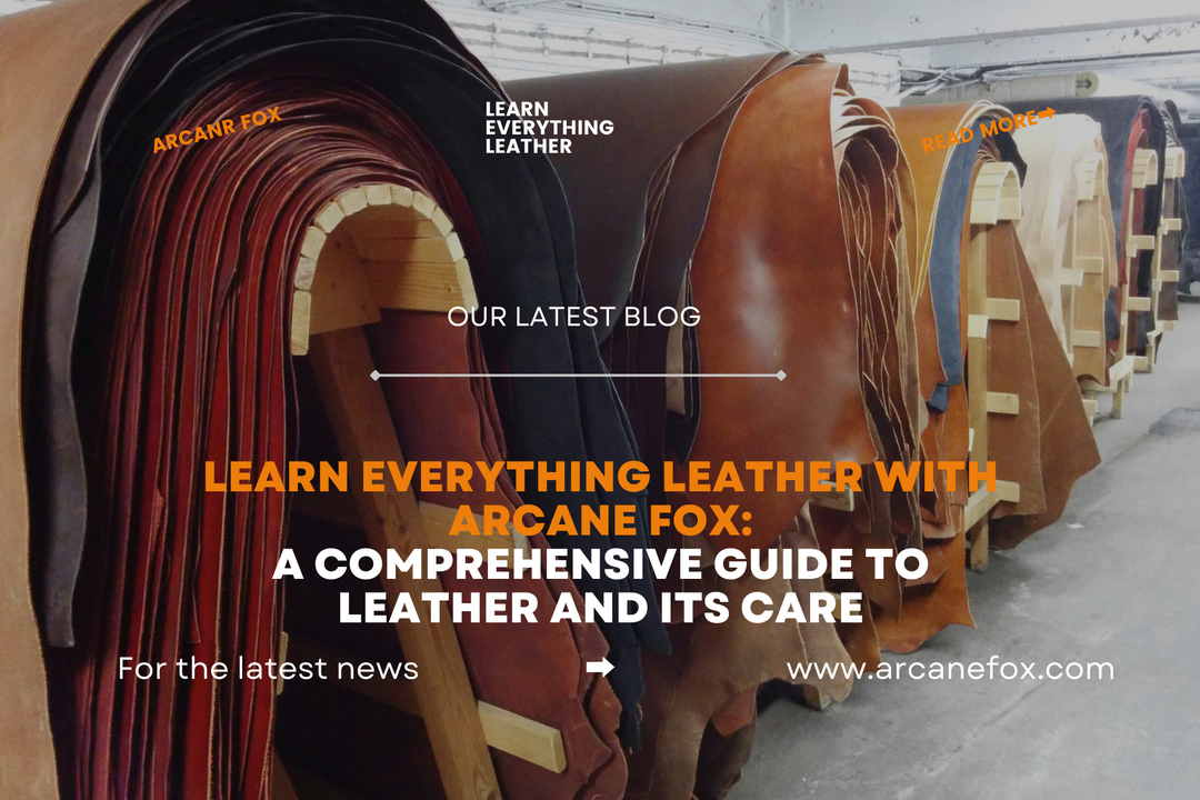Learn Everything Leather with Arcane Fox: A Comprehensive Guide to Leather and its Care