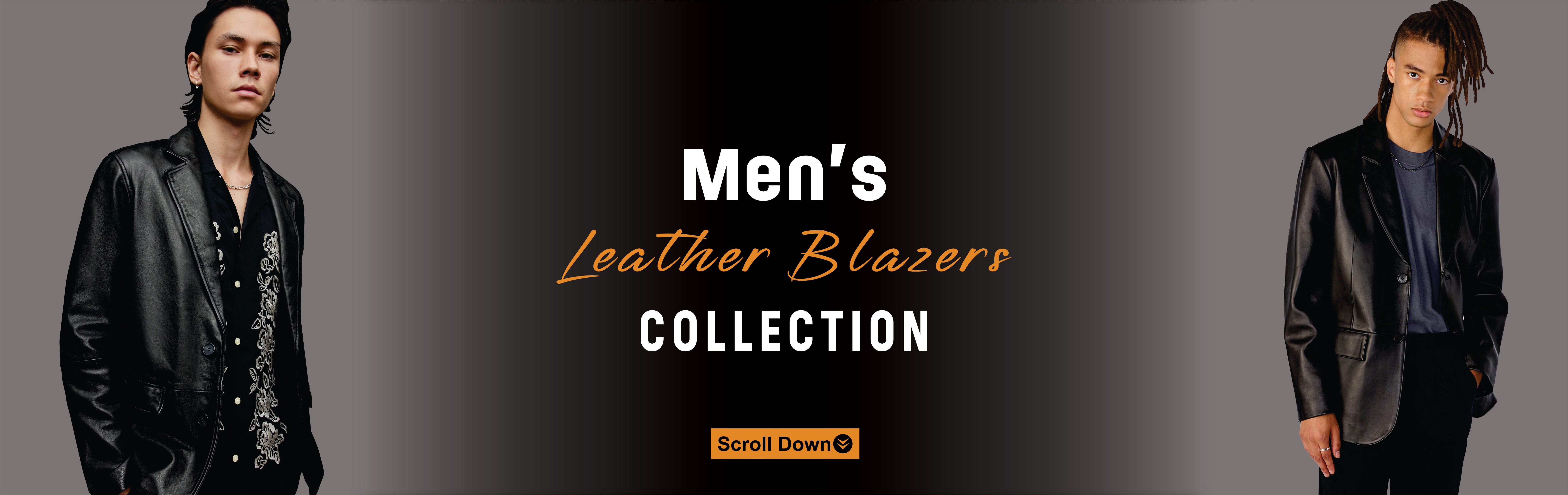 Shop Men's Leather Blazers in High Quality - Arcane Fox