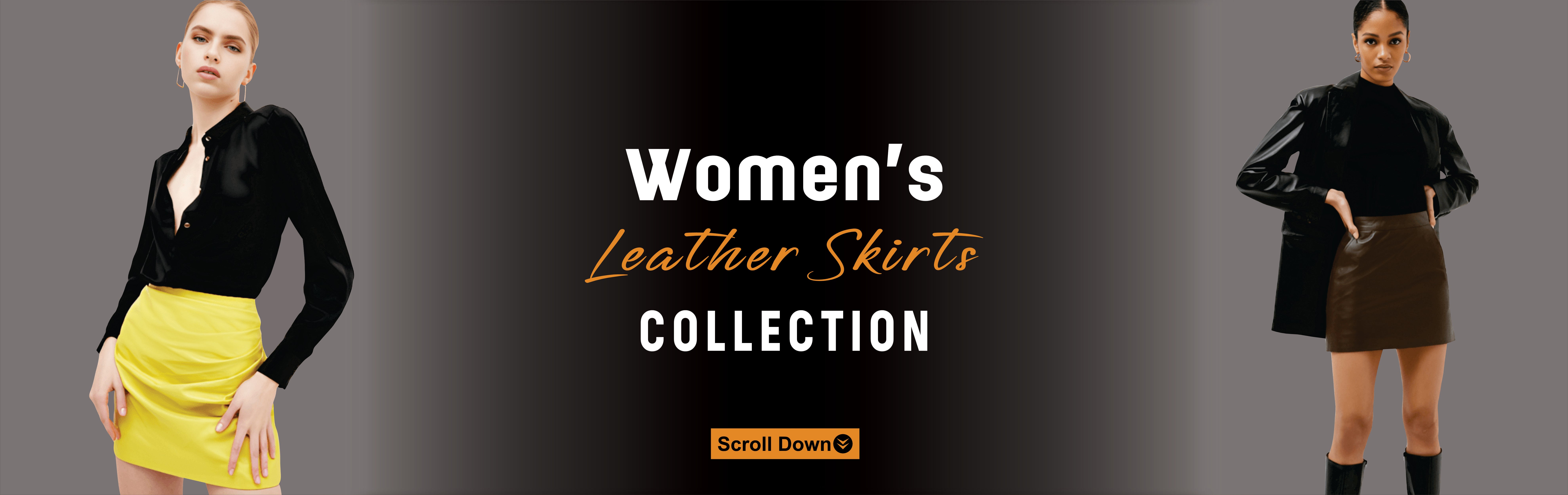 ★ ★ Women's Fox Leather A-Line Mini Skirt J2241 Women's Fox Leather A-Line Mini Skirt J2241 A Line Mini
