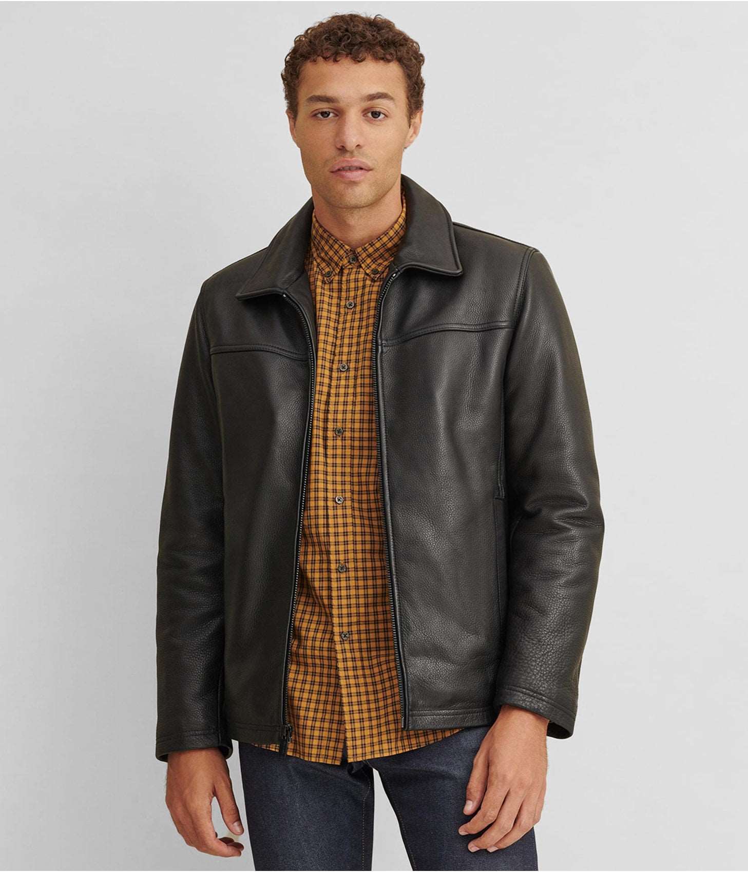 Men's Leather Jacket Black