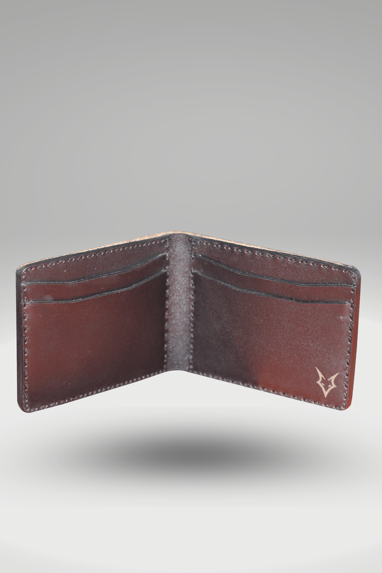 Men's Cubic Crocodile Textured Genuine Cowhide Leather Wallet In Maroon