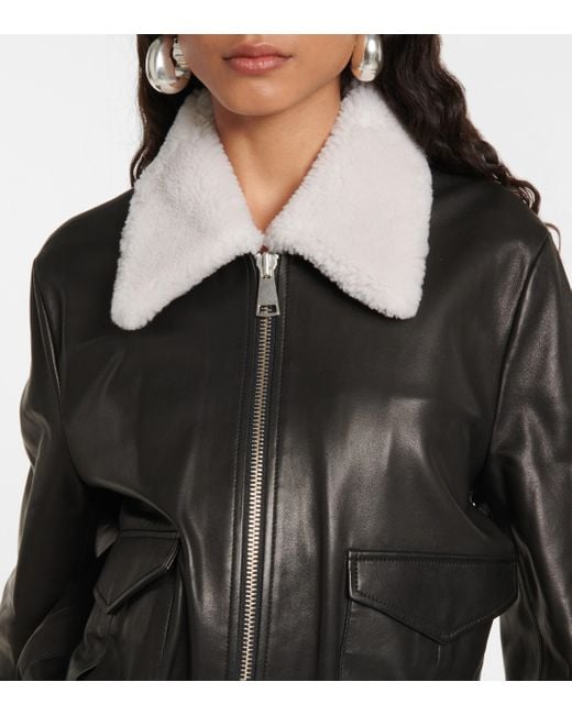 Women's Shearling Jacket in Black