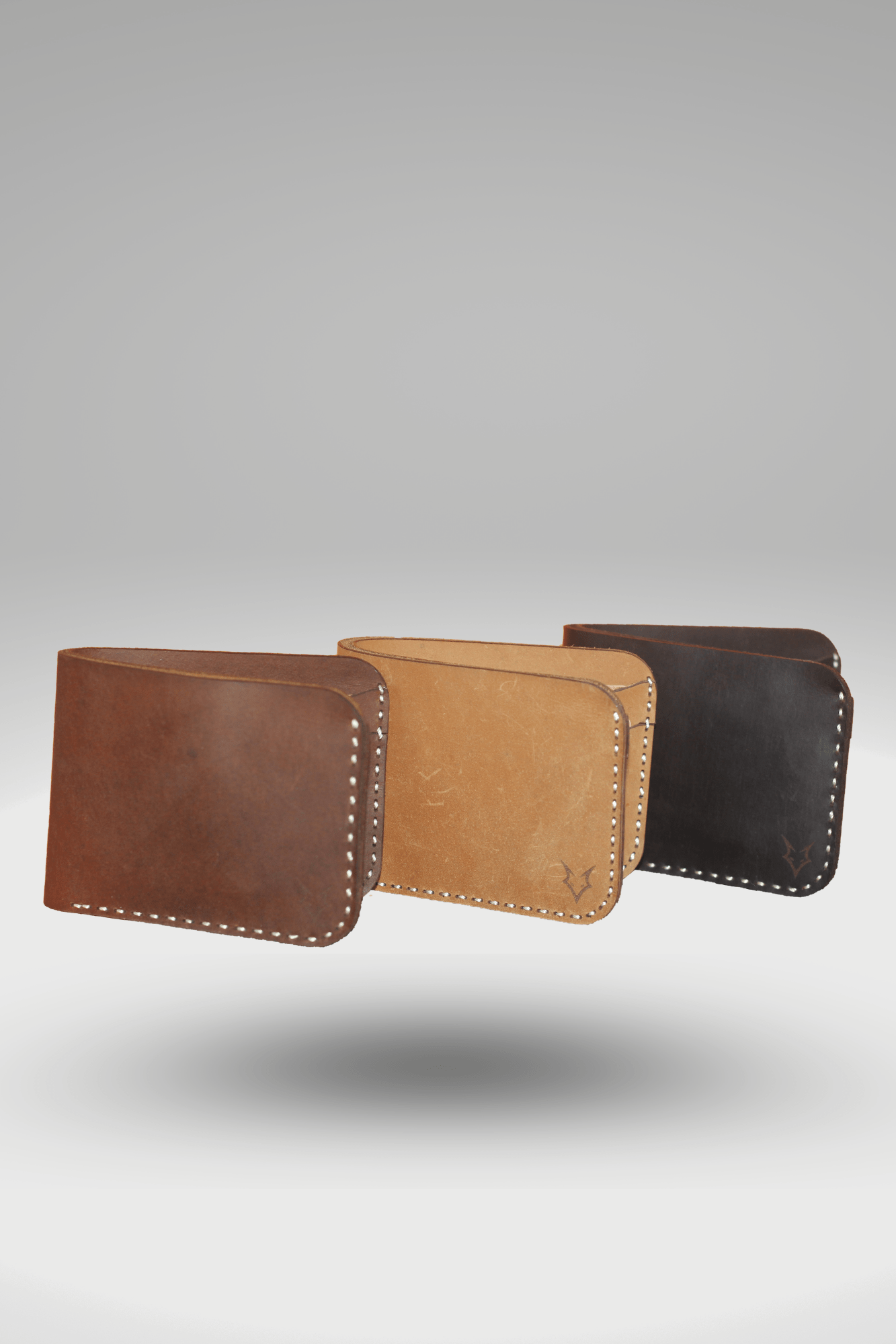 Men's Crazy Horse Tan Brown Genuine Cowhide Leather Wallet