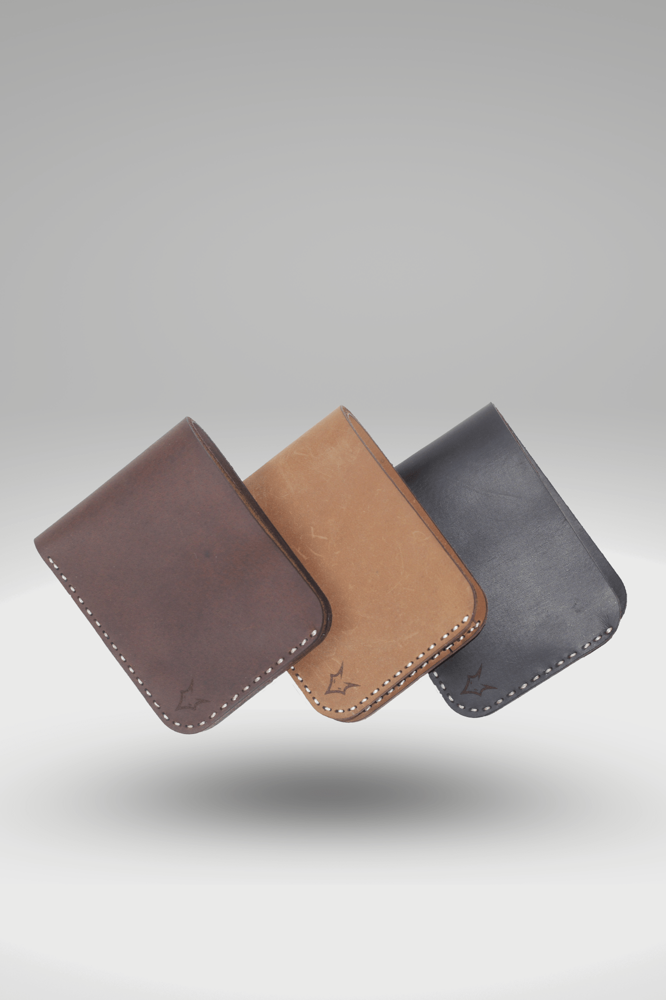 Men's Crazy Horse Tan Brown Genuine Cowhide Leather Wallet