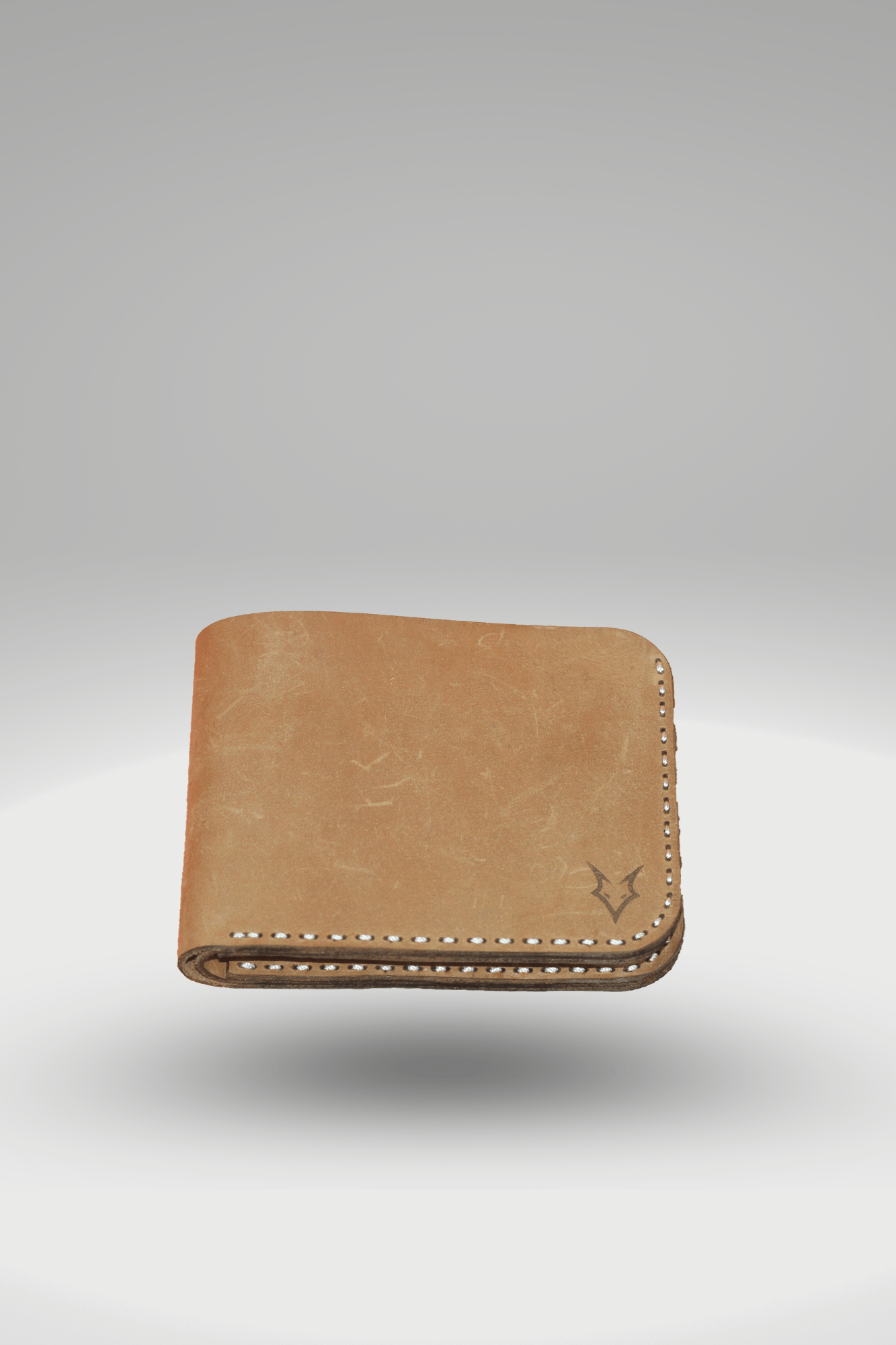 Men's Crazy Horse Tan Brown Genuine Cowhide Leather Wallet