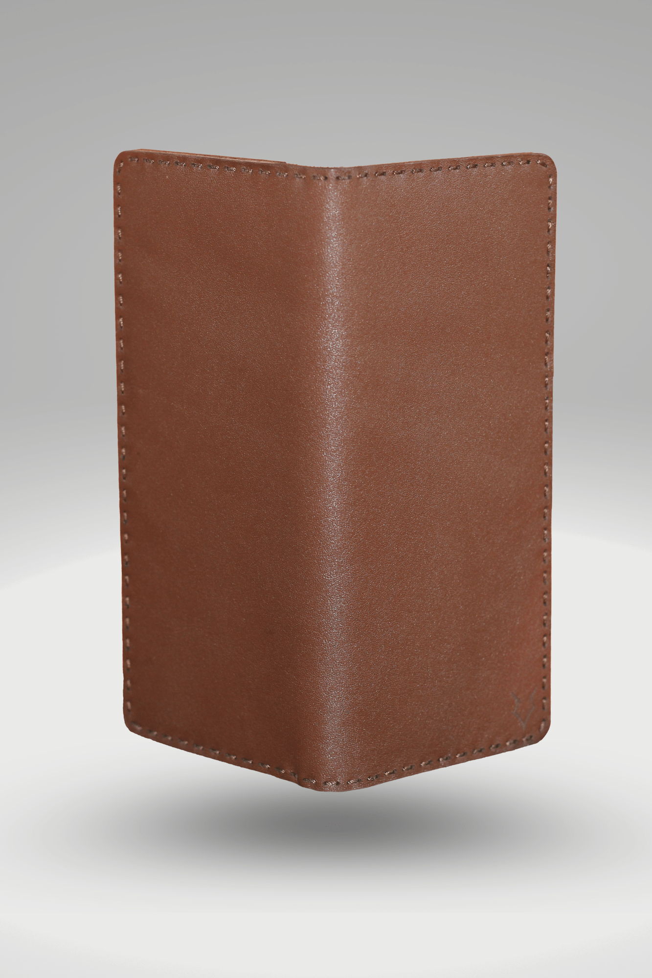 Unisex Soft Genuine Cowhide Leather Wallet In Brown